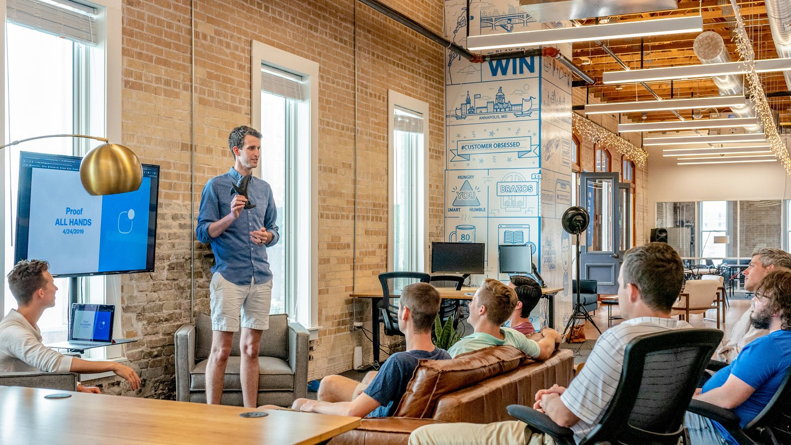 Corporate training discussion