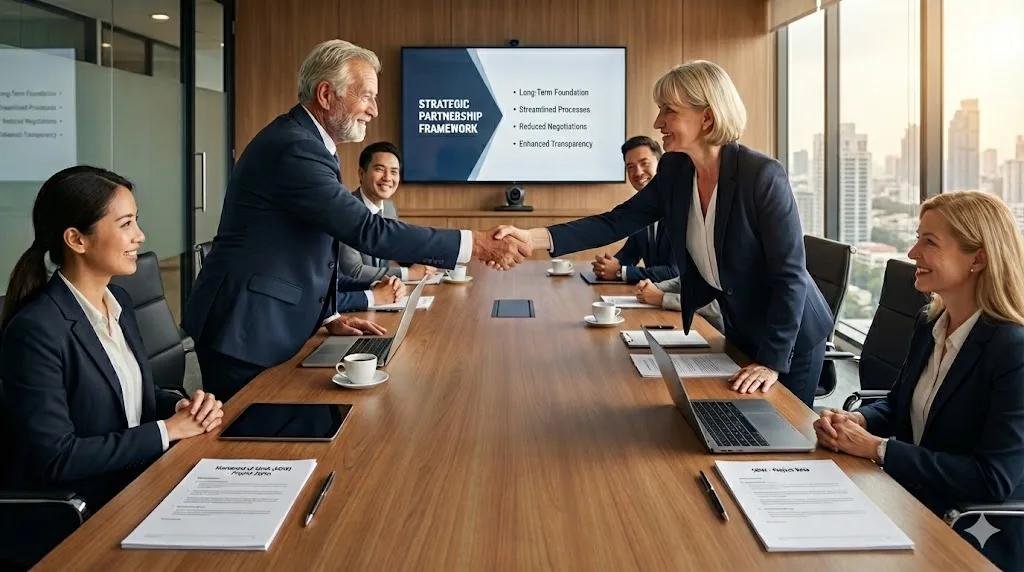 Corporate team collaboration