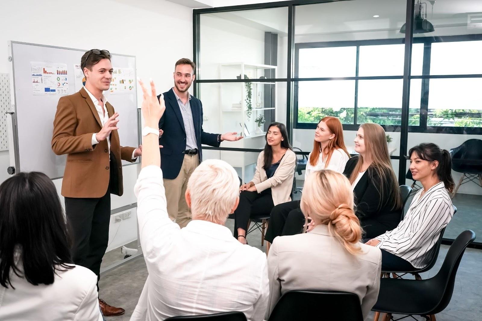 Corporate training session